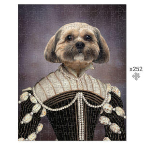 The Marquise: Custom Pet Puzzle - Paw & Glory - #pet portraits# - #dog portraits# - #pet portraits uk#paw & glory, pet portraits Puzzle,pet photograph, posh pet portraits, painting pet portraits, picture pet puzzle, portrait pets