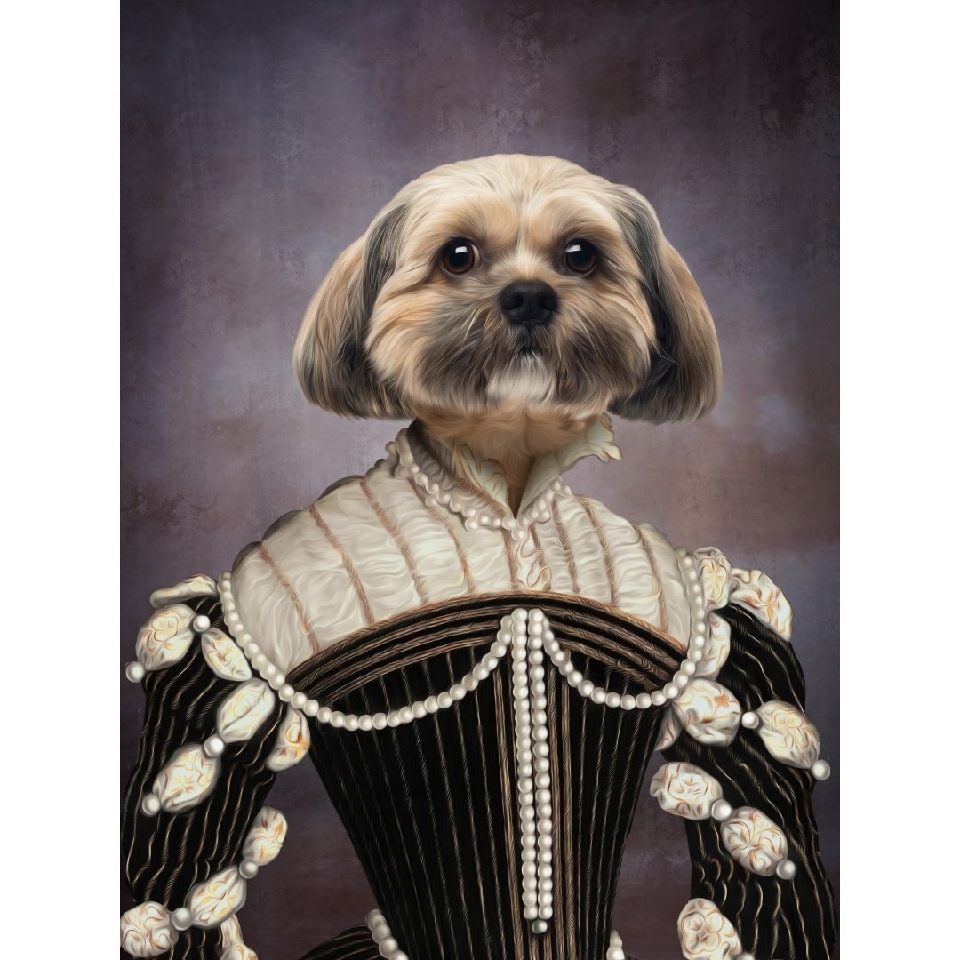 The Marquise Digital Portrait - Paw & Glory, pawandglory, dog portrait background colors, dog and couple portrait, minimal dog art, custom pet portraits south africa, pet portrait admiral, admiral pet portrait, pet portraits