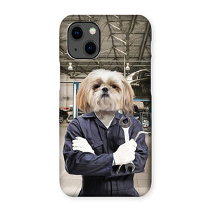 The Mechanic: Custom Pet Phone Case - Paw & Glory - paw and glory, personalised pet phone case, personalised dog phone case uk, personalized dog phone case, life is better with a dog phone case, pet portrait phone case, personalized pet phone case, Pet Portraits phone case,
