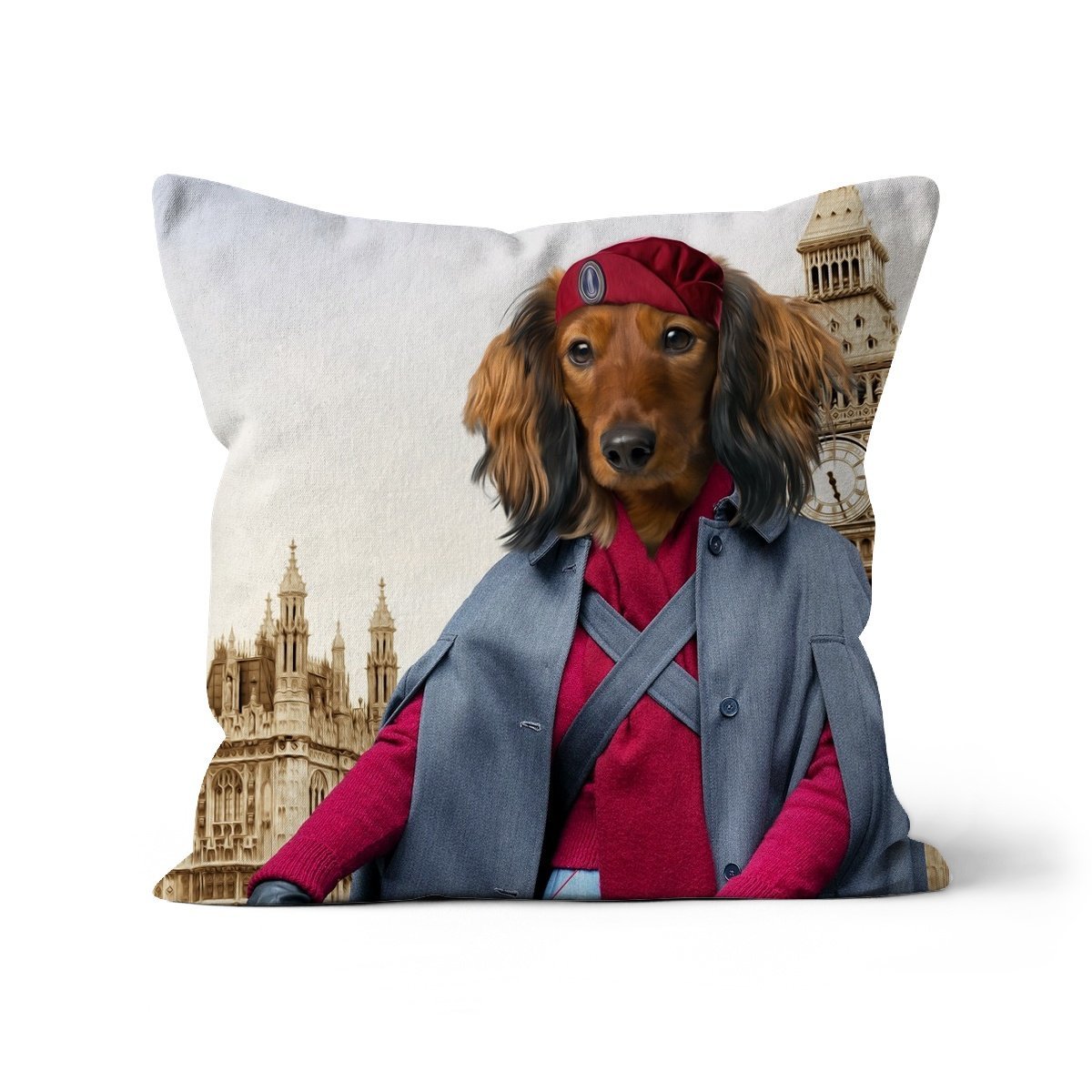 The Midwife (Call The Midwife Inspired): Custom Pet Cushion - Paw & Glory - #pet portraits# - #dog portraits# - #pet portraits uk#pawandglory, pet art pillow,custom pillow of your pet, pet pillow, custom cat pillows, photo pet pillow, dog memory pillow