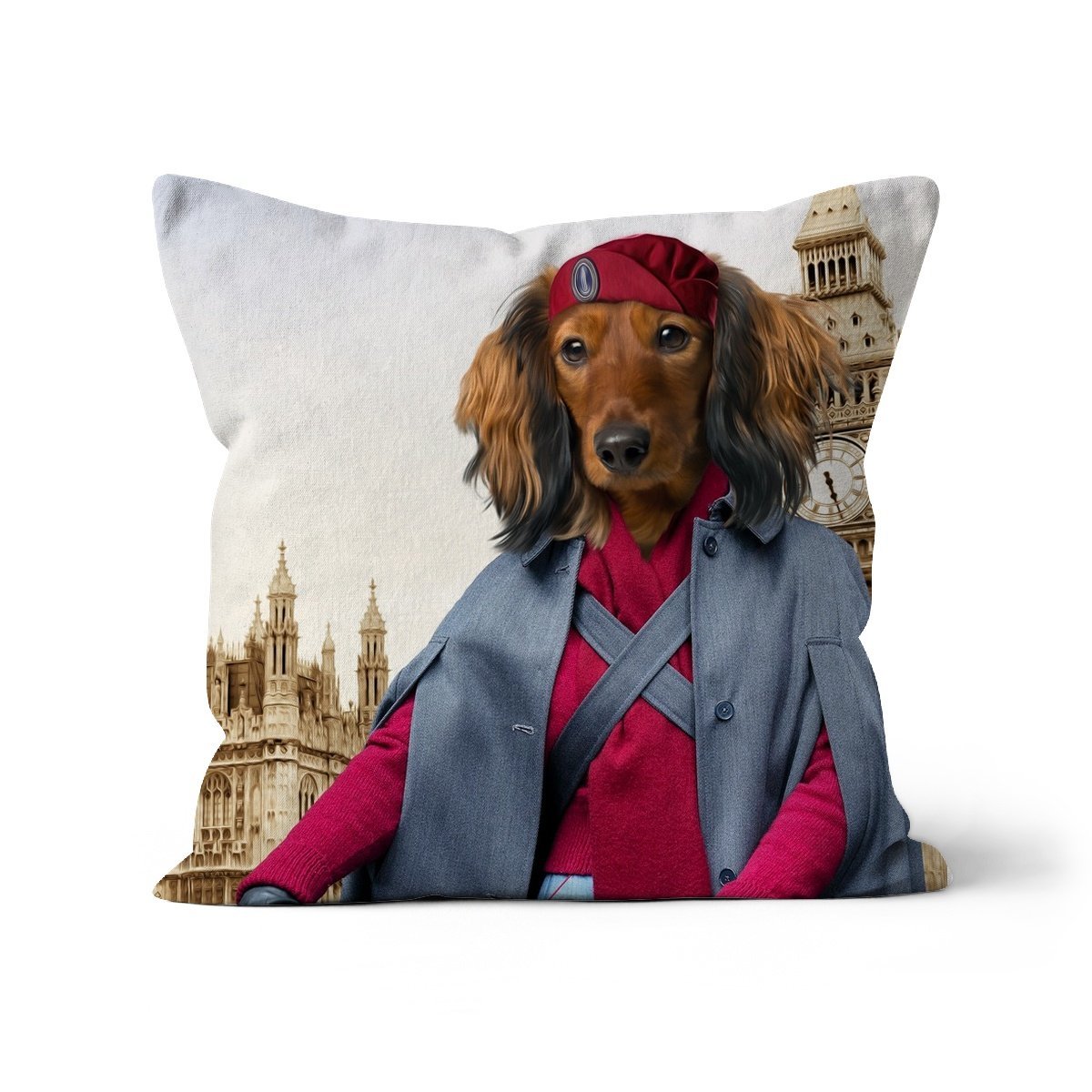 The Midwife (Call The Midwife Inspired): Custom Pet Cushion - Paw & Glory - #pet portraits# - #dog portraits# - #pet portraits uk#pawandglory, pet art pillow,custom pillow of your pet, pet pillow, custom cat pillows, photo pet pillow, dog memory pillow
