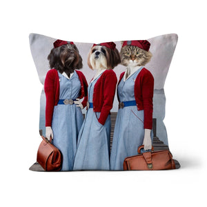 The Midwifes (Call The Midwife Inspired): Custom Pet Cushion - Paw & Glory - #pet portraits# - #dog portraits# - #pet portraits uk#paw and glory, pet portraits cushion,dog pillows personalized, personalised dog pillows, custom pillow of pet, dog pillow custom, pet print pillow