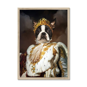 The Monarch: Custom Framed Pet Portrait - Paw & Glory, pawandglory, dog canvas art, pet photo clothing, draw your pet portrait, custom pet painting, pet portraits usa, dog and couple portrait, pet portraits