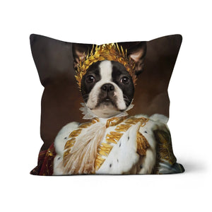 The Monarch: Custom Pet Throw Pillow - Paw & Glory - #pet portraits# - #dog portraits# - #pet portraits uk#paw & glory, pet portraits pillow,dog on pillow, pillow with dogs face, custom pillow of your pet, pet pillow, dog pillow cases, pillows of your dog