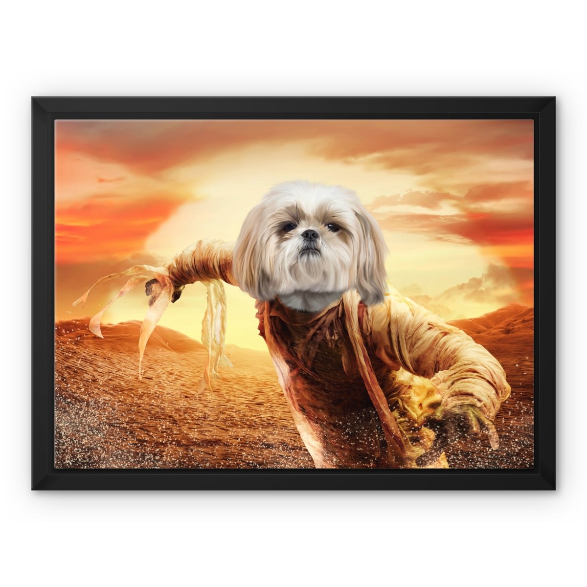 The Mummy: Custom Pet Canvas - Paw & Glory - #pet portraits# - #dog portraits# - #pet portraits uk#paw & glory, pet portraits canvas,pet art canvas, dog art canvas, custom pet canvas, pet photo canvas, pet on canvas