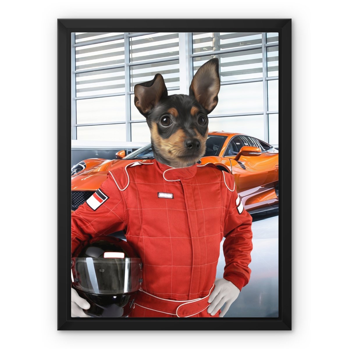 The Nascar Racer: Custom Pet Canvas - Paw & Glory - #pet portraits# - #dog portraits# - #pet portraits uk#paw & glory, custom pet portrait canvas,my pet canvas, pet on canvas reviews, personalized dog and owner canvas uk, pet canvas uk, pet canvas portrait, the pet on canvas
