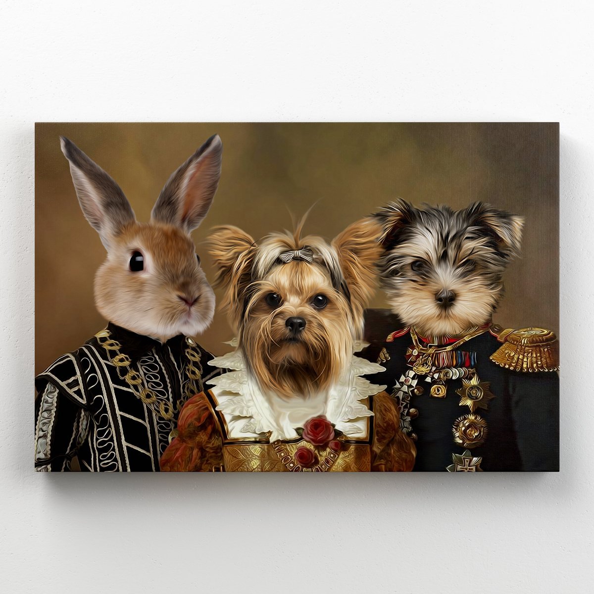 The Nobles: Custom Pet Canvas - Paw & Glory - #pet portraits# - #dog portraits# - #pet portraits uk#paw & glory, pet portraits canvas,dog portrait canvas, dog canvas art, personalised cat canvas, pet canvas print, dog canvas custom