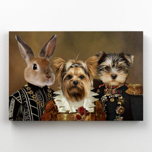 The Nobles: Custom Pet Canvas - Paw & Glory - #pet portraits# - #dog portraits# - #pet portraits uk#paw & glory, pet portraits canvas,dog portrait canvas, dog canvas art, personalised cat canvas, pet canvas print, dog canvas custom