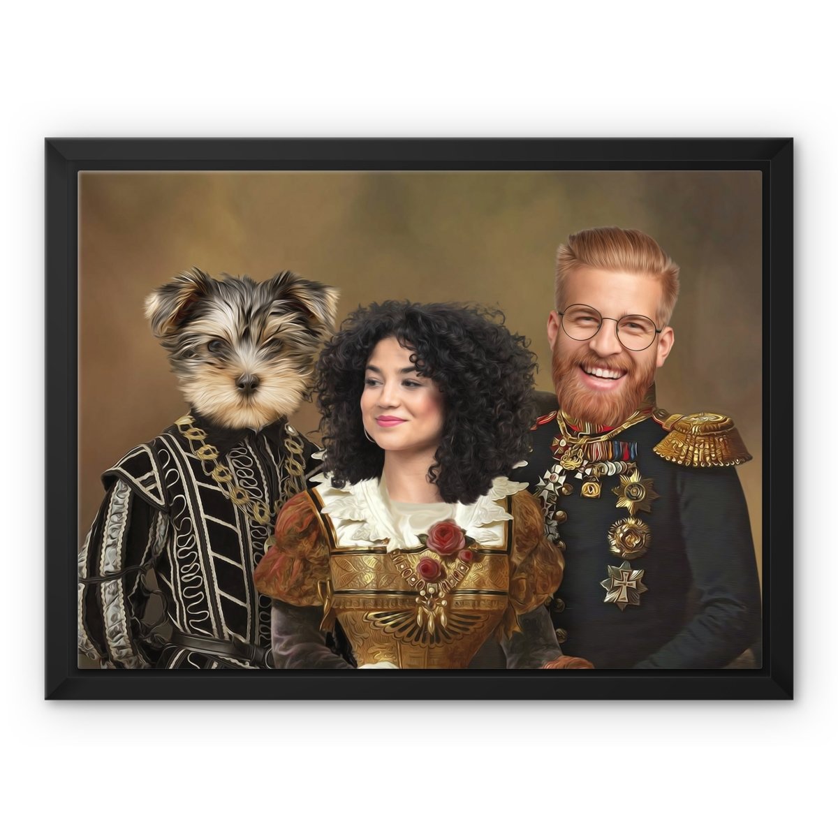 The Nobles: Custom Pet & Owner Canvas - Paw & Glory - #pet portraits# - #dog portraits# - #pet portraits uk#pawandglory, pet art canvas,the pet canvas, canvas of your pet, custom pet canvas, dog art canvas, pet canvas portrait