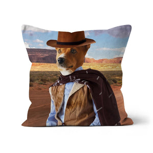 The Outlaw: Custom Pet Cushion - Paw & Glory - #pet portraits# - #dog portraits# - #pet portraits uk#paw & glory, custom pet portrait pillow,custom pillow of your pet, print pet on pillow, personalised cat pillow, dog shaped pillows, custom pillow of pet
