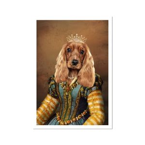 The Pearl Princess: Custom Pet Poster - Paw & Glory - #pet portraits# - #dog portraits# - #pet portraits uk#Paw & Glory, pawandglory, admiral dog portrait, pet portrait admiral, dog portrait painting, pet photo clothing, nasa dog portrait, best dog artists, pet portraits