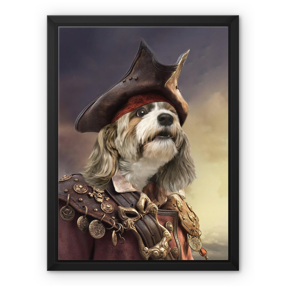 The Pirate: Custom Pet Canvas - Paw & Glory - #pet portraits# - #dog portraits# - #pet portraits uk#paw and glory, custom pet portrait canvas,dog canvas art, dog prints on canvas, pet canvas portraits, canvas dog painting, pet canvas art