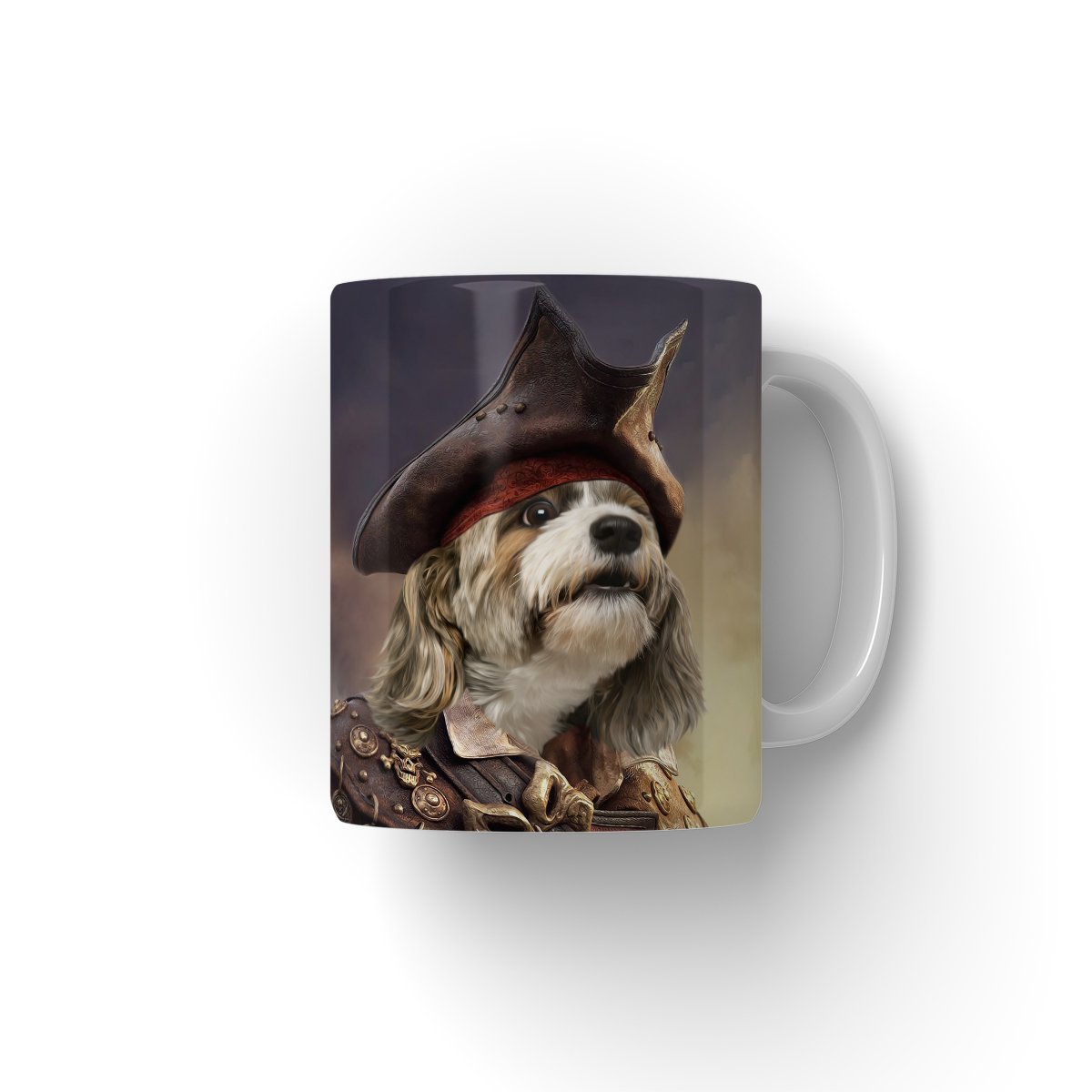 The Pirate: Custom Pet Mug - Paw & Glory - #pet portraits# - #dog portraits# - #pet portraits uk#paw & glory, custom pet portrait Mug,dog mug personalized, mug with dogs face on it, dog on coffee mug, dog coffee mug custom, mug with my photo