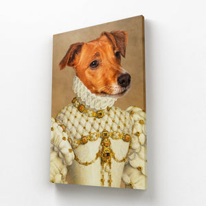 The Princess: Custom Pet Canvas - Paw & Glory - #pet portraits# - #dog portraits# - #pet portraits uk#paw and glory, custom pet portrait canvas,dog art canvas, dog canvas print, dog canvas painting, pet canvas portrait, pet canvas uk