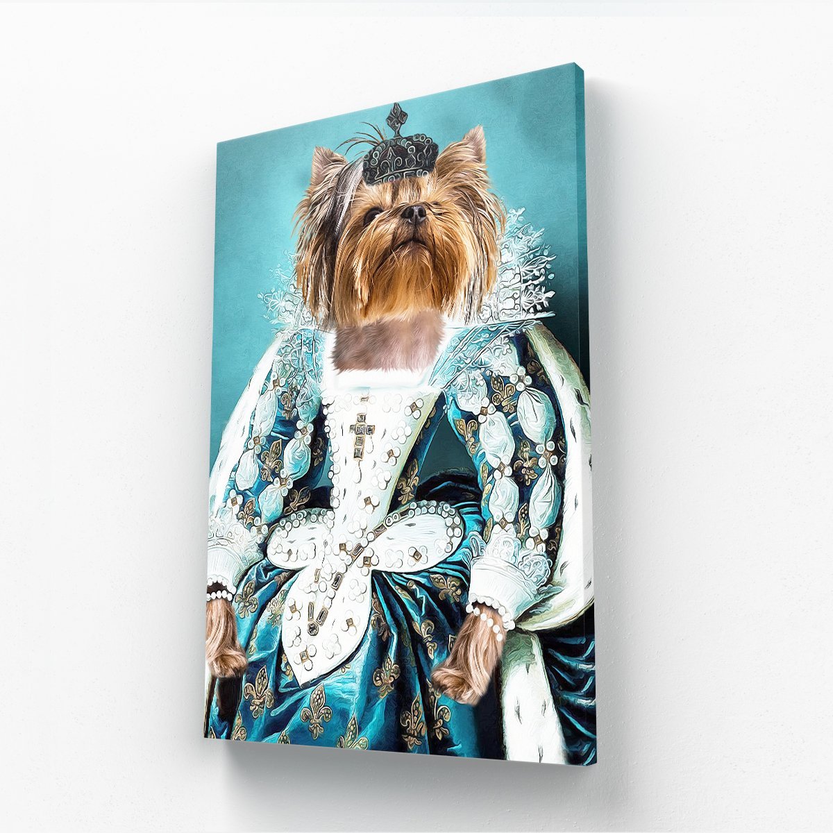 The Queen Regent: Custom Pet Canvas - Paw & Glory - #pet portraits# - #dog portraits# - #pet portraits uk#paw and glory, custom pet portrait canvas,pet in costume canvas, best pet canvas art, dog canvas art custom, custom dog art canvas, dog canvas personalized