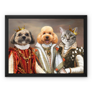 The Queens: Custom Pet Canvas - Paw & Glory - #pet portraits# - #dog portraits# - #pet portraits uk#pawandglory, pet art canvas,personalised pet canvas uk, pet picture on canvas, dog portraits canvas, dog prints on canvas, custom canvas dog prints