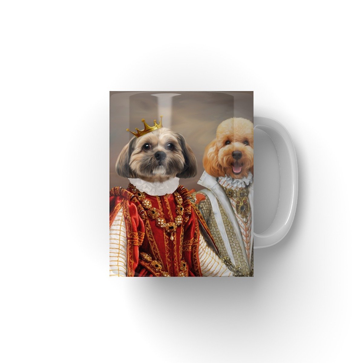The Queens: Custom Pet Mug - Paw & Glory - #pet portraits# - #dog portraits# - #pet portraits uk#pawandglory, pet art Mug,mug with picture custom, custom your own mug, coffee mug for her, custom pet coffee mug, pet on mug