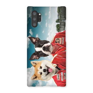 The Race Car Drivers: Custom Pet Phone Case - Paw & Glory - paw and glory, personalised puppy phone case, pet art phone case uk, personalized iphone 11 case dogs, personalised pet phone case, personalised iphone 11 case dogs, pet phone case, Pet Portrait phone case,