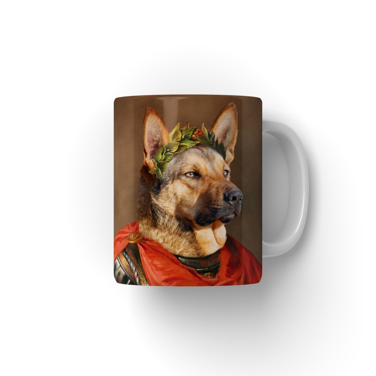 The Roman Emperor: Custom Pet Mug - Paw & Glory - #pet portraits# - #dog portraits# - #pet portraits uk#paw & glory, custom pet portrait Mug,man and dog mug, make custom mug, custom order mugs, design your own coffee mug, customized mugs with names
