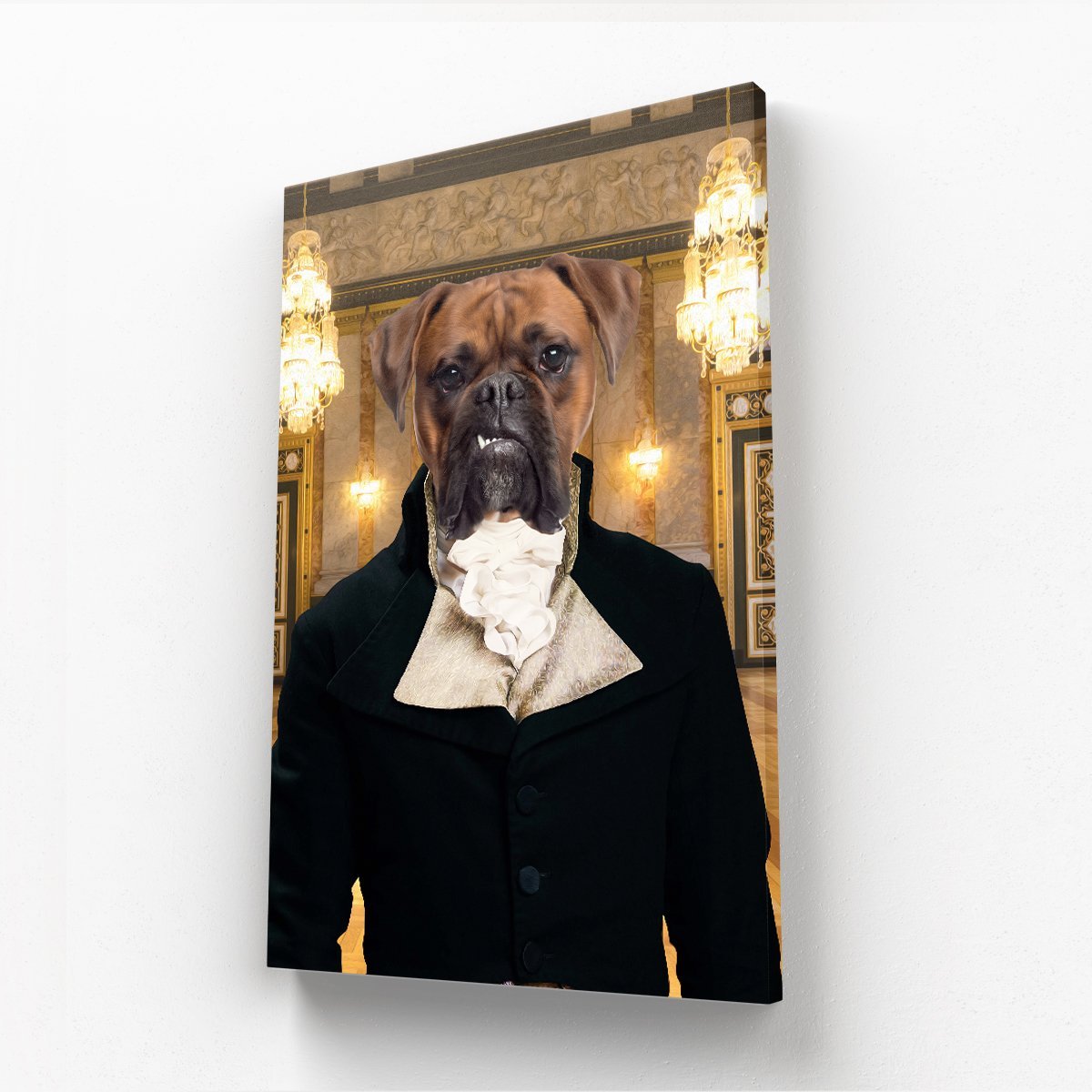 The Royal Bachelor: Custom Pet Canvas - Paw & Glory - #pet portraits# - #dog portraits# - #pet portraits uk#paw & glory, custom pet portrait canvas,custom dog canvas art, pet art canvas, pets painted on canvas, dog canvas wall art, personalised dog canvas