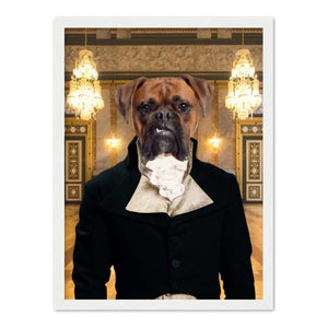 The Royal Bachelor: Custom Pet Portrait - Paw & Glory, pawandglory, dog portrait background colors, pet portraits leeds, custom pet art, pet portraits usa, dog and couple portrait, dog portrait images, pet portraits