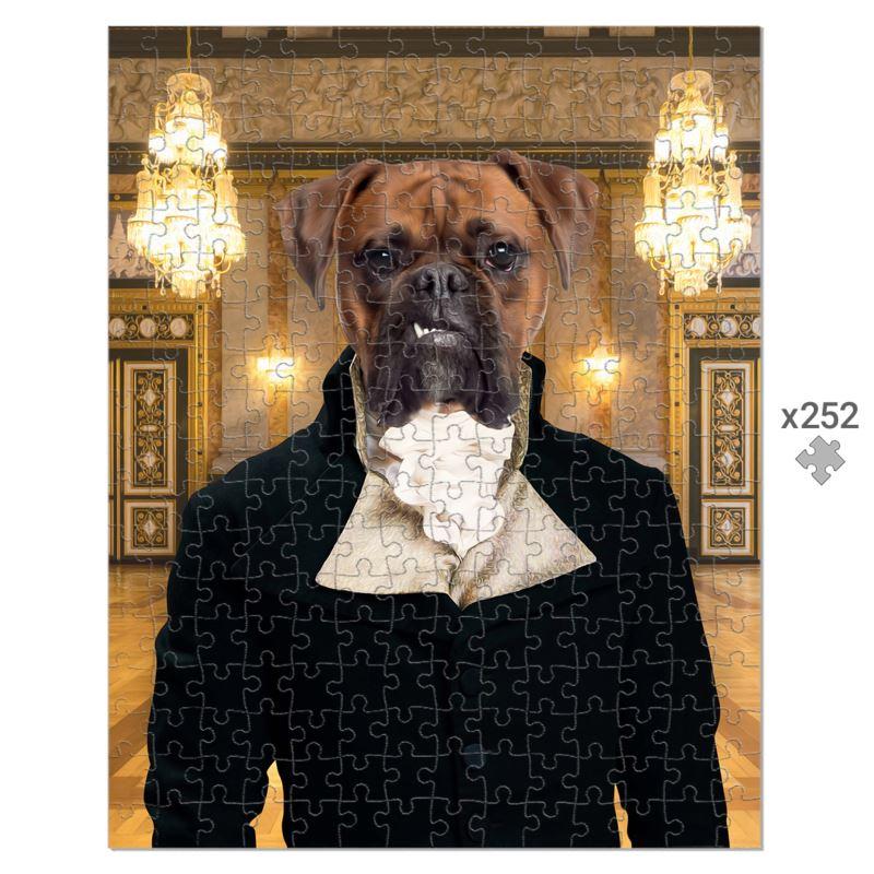 The Royal Bachelor: Custom Pet Puzzle - Paw & Glory - #pet portraits# - #dog portraits# - #pet portraits uk#paw & glory, pet portraits Puzzle,personalised dog puzzle uk, pet puzzle, dog in uniform, personalised dog photos, embroidered pet portrait