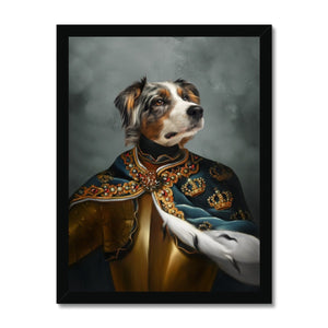 The Royal Knight: Custom Pet Portrait - Paw & Glory, pawandglory, pet portraits, for pet portraits, pet portrait admiral, aristocratic dog portraits, cat picture painting, nasa dog portrait, pet portrait