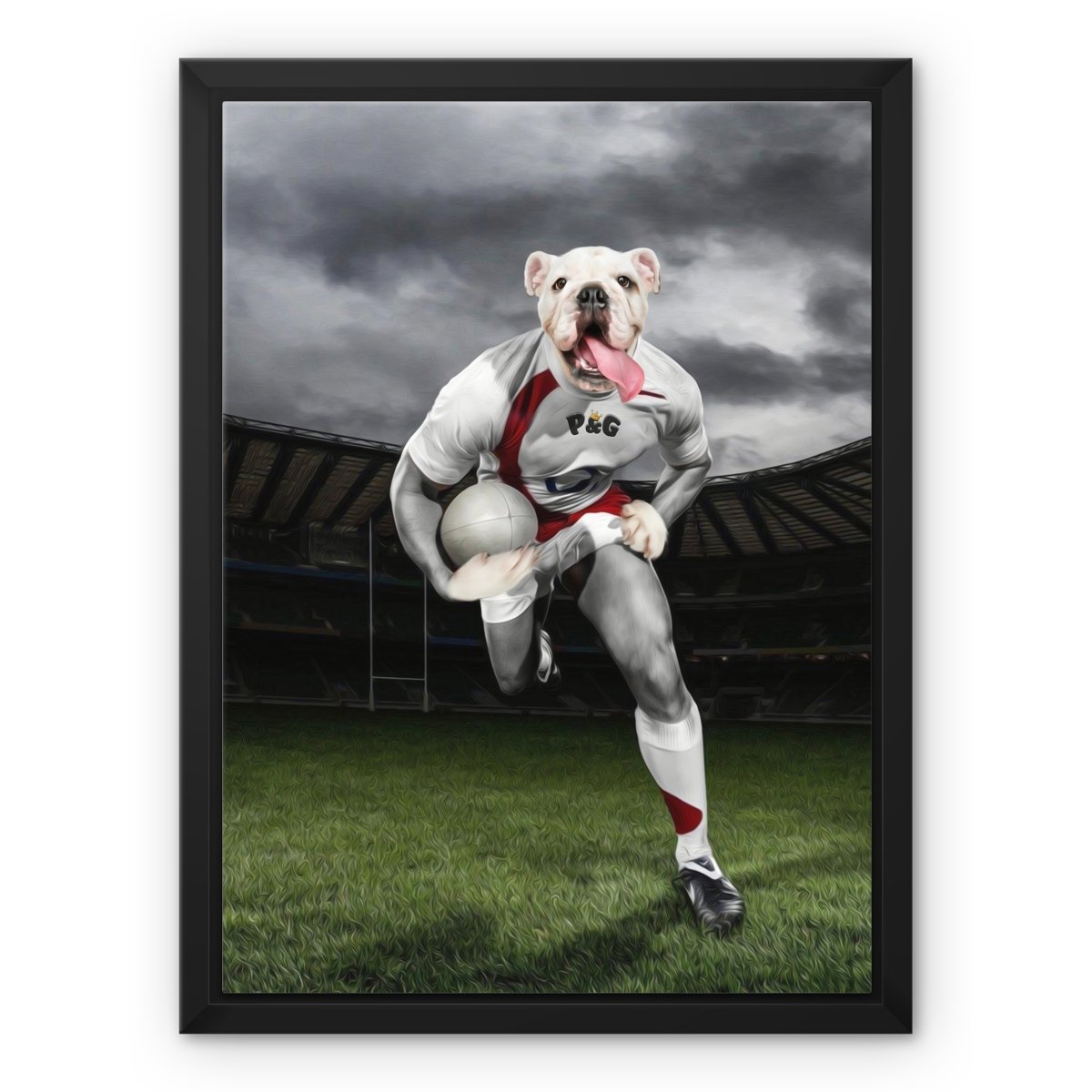The Rugby Winger: Custom Pet Canvas - Paw & Glory - #pet portraits# - #dog portraits# - #pet portraits uk#paw and glory, custom pet portrait canvas,dog canvas bag, dog wall art canvas, dog canvas print, pet photo to canvas, pet canvas portraits