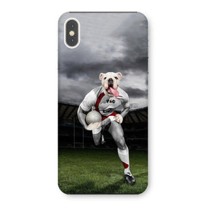 The Rugby Winger: Custom Pet Phone Case - Paw & Glory - #pet portraits# - #dog portraits# - #pet portraits uk#dog portrait, pet portraits art, dog oil paintings, pet oil painting, pet oil portraits, pet portraits, hattieandhugo, crown and paw, oil paintings of dogs