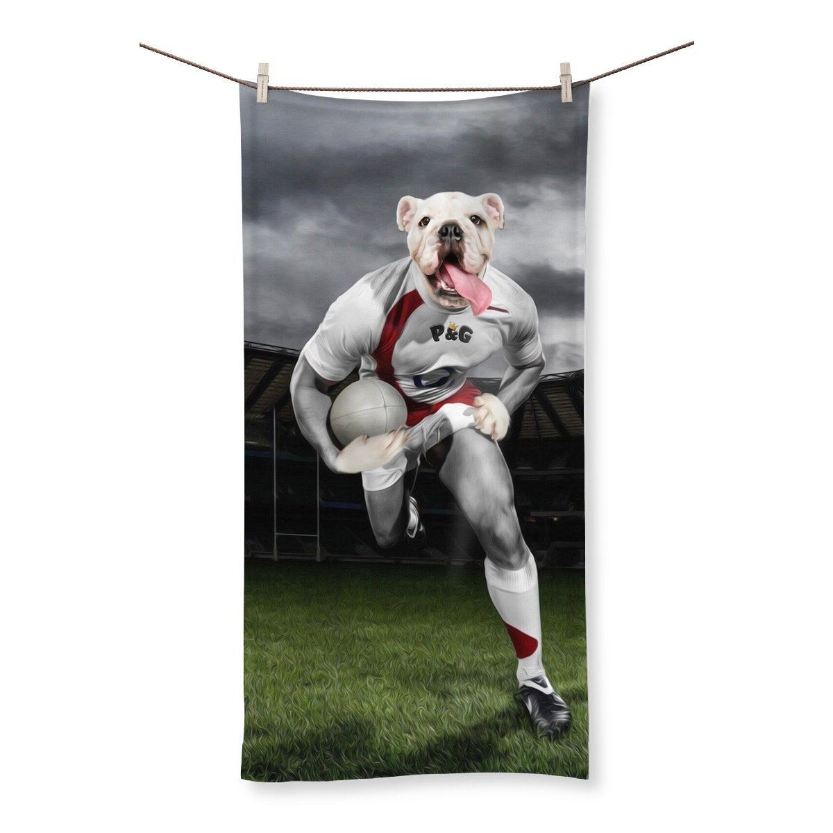 The Rugby Winger: Custom Pet Towel - Paw & Glory - #pet portraits# - #dog portraits# - #pet portraits uk#Paw & Glory, paw and glory, admiral pet portrait, custom pet paintings, animal portrait pictures, painting of your dog, hogwarts dog houses, aristocratic dog portraits, pet portraits,pet portraits Towel