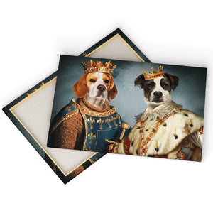 The Rulers: Custom 2 Pet Canvas - Paw & Glory - #pet portraits# - #dog portraits# - #pet portraits uk#paw and glory, pet portraits canvas,custom pet canvas uk, personalized pet canvas art, custom pet canvas art, your pet on canvas, pet photo canvas