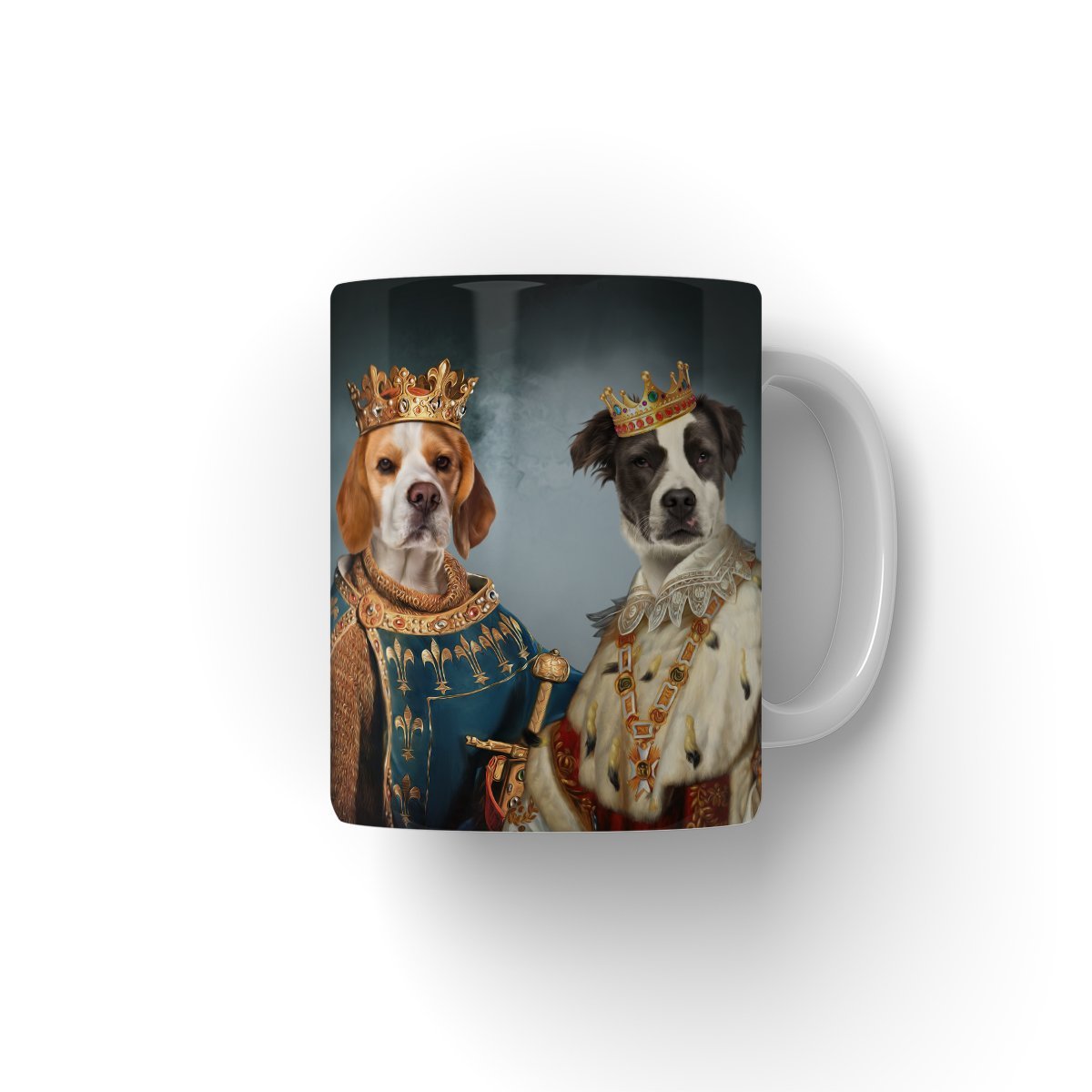 The Rulers: Custom 2 Pet Mug - Paw & Glory - #pet portraits# - #dog portraits# - #pet portraits uk#pawandglory, pet art Mug,personalized mug, photo with mug, custom mug, print mugs, mug picture