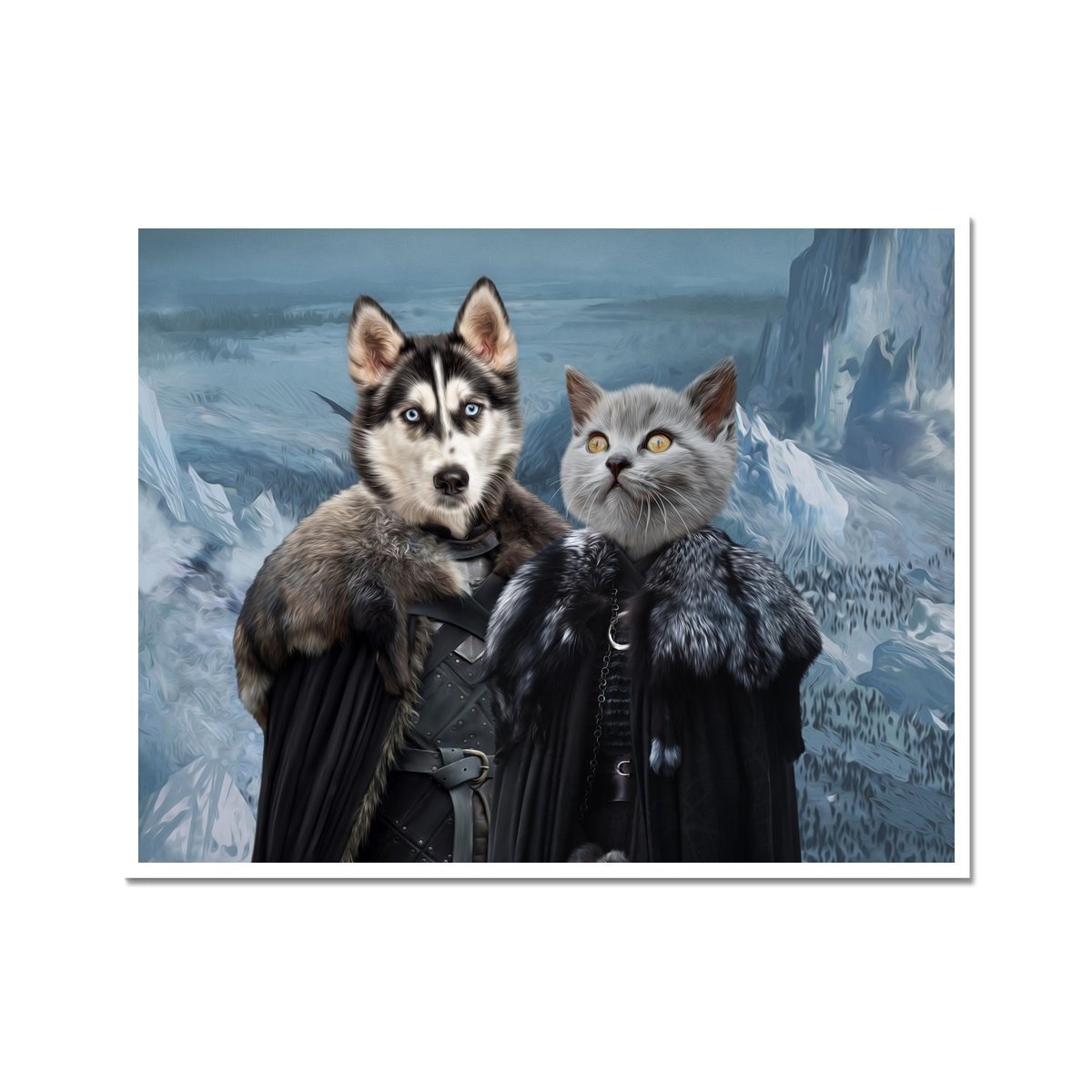 The Rulers (GOT Inspired): Custom Pet Poster - Paw & Glory - #pet portraits# - #dog portraits# - #pet portraits uk#Paw & Glory, pawandglory, best dog paintings, digital pet paintings, pet portrait admiral, professional pet photos, custom pet paintings, the general portrait, pet portraits