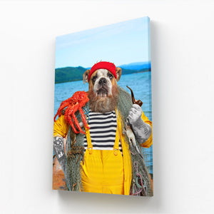 The Sailor: Custom Pet Canvas - Paw & Glory - #pet portraits# - #dog portraits# - #pet portraits uk#paw & glory, pet portraits canvas,dog canvas art, dog prints on canvas, pet canvas portraits, canvas dog painting, pet canvas art