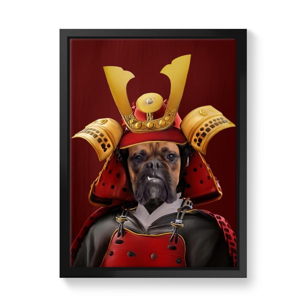 The Samurai: Custom 1 Pet Canvas - Paw & Glory - #pet portraits# - #dog portraits# - #pet portraits uk#paw & glory, custom pet portrait canvas,custom pet canvas prints, canvas of your pet, custom pet art canvas, pet custom canvas, custom dog canvas