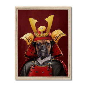 The Samurai: Custom 1 Pet Portrait - Paw & Glory, paw and glory, custom dog painting, animal portrait pictures, funny dog paintings, small dog portrait, paintings of pets from photos, pet portrait