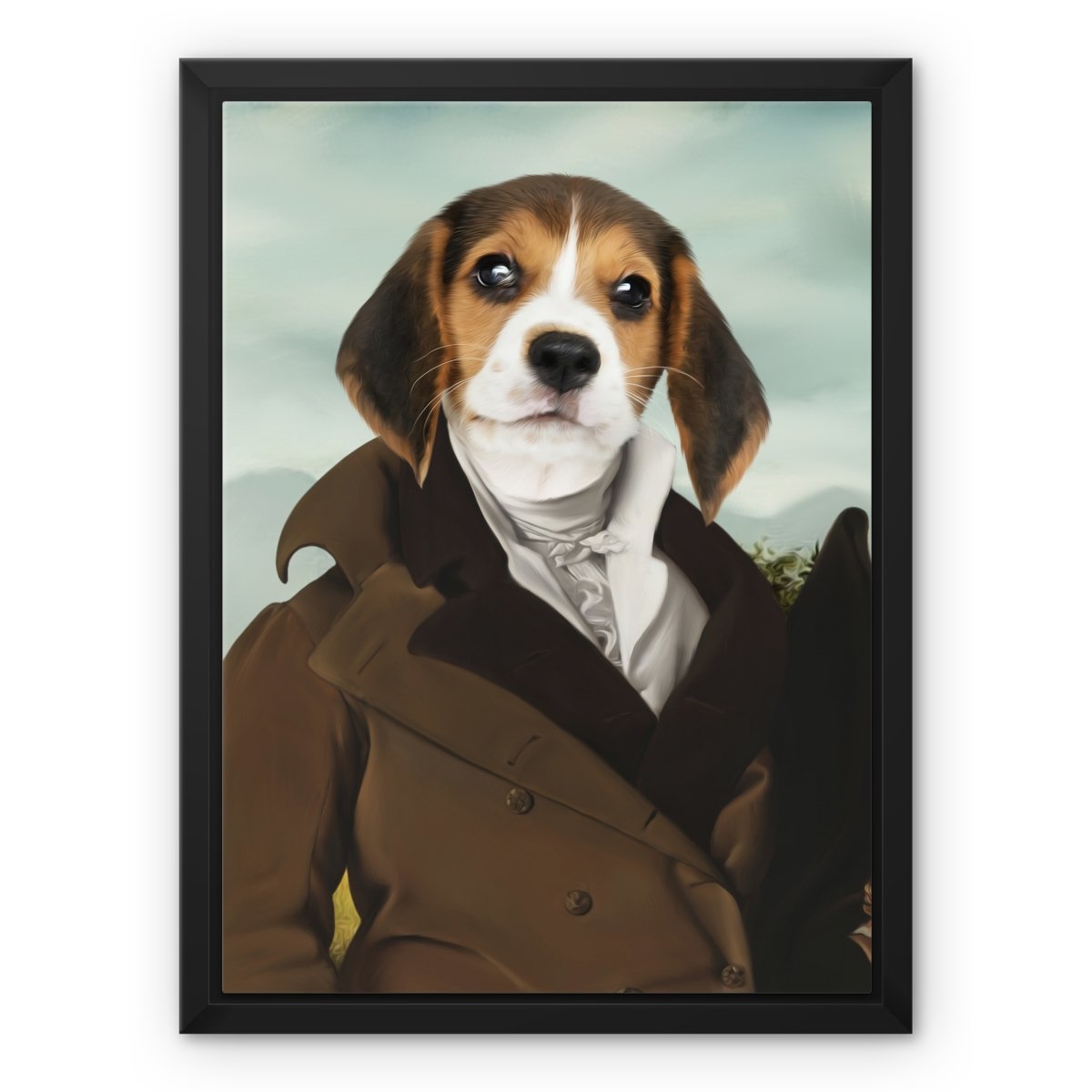 The Scholar: Custom Pet Canvas - Paw & Glory - #pet portraits# - #dog portraits# - #pet portraits uk#paw and glory, pet portraits canvas,dog pictures on canvas, dog wall art canvas, pet photo canvas, personalized dog and owner canvas uk, the pet canvas