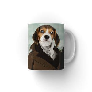 The Scholar: Custom Pet Mug - Paw & Glory - #pet portraits# - #dog portraits# - #pet portraits uk#paw and glory, pet portraits Mug,puppy mug, dog face mugs, mugs with dogs on them, dog picture coffee mugs, custom dog mug