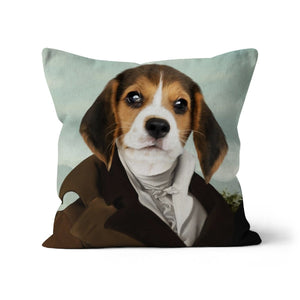 The Scholar: Custom Pet Throw Pillow - Paw & Glory - #pet portraits# - #dog portraits# - #pet portraits uk#paw and glory, pet portraits cushion,custom pillow of your pet, dog personalized pillow, custom pillow cover, dog shaped pillows, dog pillows personalized