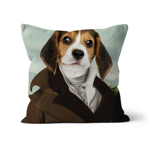 The Scholar: Custom Pet Throw Pillow - Paw & Glory - #pet portraits# - #dog portraits# - #pet portraits uk#paw & glory, custom pet portrait pillow,pet face pillows, personalised pet pillows, pillows with dogs picture, custom pet pillows, pet print pillow
