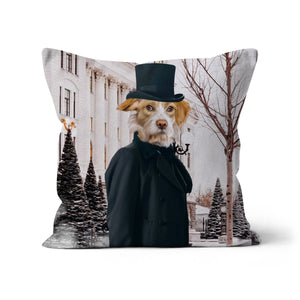 The Scrooge: Custom Pet Cushion - Paw & Glory - #pet portraits# - #dog portraits# - #pet portraits uk#pawandglory, pet art pillow,pet custom pillow, pillows of your dog, custom pillow of pet, dog on pillow, dog photo on pillow