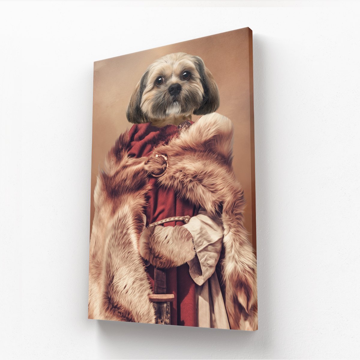 The She Viking: Custom Pet Canvas - Paw & Glory - #pet portraits# - #dog portraits# - #pet portraits uk#pawandglory, pet art canvas,custom pet canvas art, personalized dog canvas print, dog canvas custom, canvas of pet, dog canvas painting