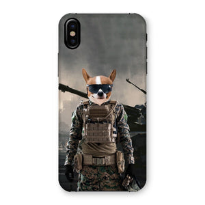 The Soldier: Custom Pet Phone Case - Paw & Glory - #pet portraits# - #dog portraits# - #pet portraits uk#
