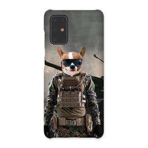 The Soldier: Custom Pet Phone Case - Paw & Glory - pawandglory, personalised dog phone case uk, life is better with a dog phone case, pet portrait phone case, puppy phone case, personalised iphone 11 case dogs, personalised dog phone case, Pet Portrait phone case,