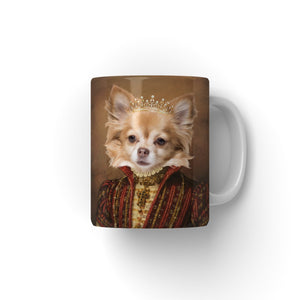 The Spanish Princess: Custom Pet Mug - Paw & Glory - #pet portraits# - #dog portraits# - #pet portraits uk#paw and glory, pet portraits Mug,mug for gift, make custom mug, print designs on mugs, custom designed mugs, gift mug with photo