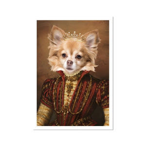The Spanish Princess: Custom Pet Poster - Paw & Glory - #pet portraits# - #dog portraits# - #pet portraits uk#Paw & Glory, paw and glory, nasa dog portrait, funny dog paintings, draw your pet portrait, hogwarts dog houses, animal portrait pictures, personalized pet portrait, Pet portraits