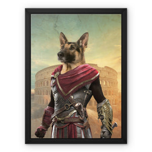 The Spartan: Custom Pet Canvas - Paw & Glory - #pet portraits# - #dog portraits# - #pet portraits uk#pawandglory, pet art canvas,personalised pet canvas, dog canvas, pet on canvas uk, dog pictures on canvas, my pet canvas Canvas