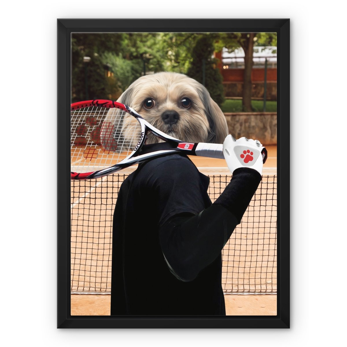 The Tennis Champion: Custom Pet Canvas - Paw & Glory - #pet portraits# - #dog portraits# - #pet portraits uk#paw and glory, custom pet portrait canvas,pet art canvas, custom dog canvas, dog pictures on canvas, dog canvas print, personalized pet canvas