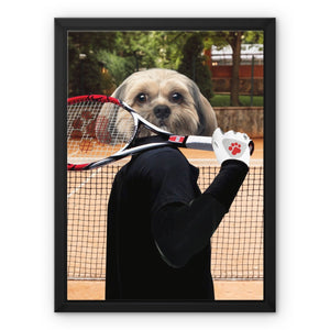 The Tennis Champion: Custom Pet Canvas - Paw & Glory - #pet portraits# - #dog portraits# - #pet portraits uk#paw & glory, pet portraits canvas,custom pet canvas uk, personalized pet canvas art, custom pet canvas art, your pet on canvas, pet photo canvas