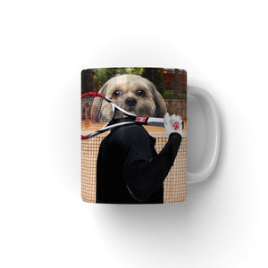 The Tennis Champion: Custom Pet Mug - Paw & Glory - #pet portraits# - #dog portraits# - #pet portraits uk#paw and glory, pet portraits Mug,dog lover mugs, dog person mug, personalized coffee mug with dogs, face on mug, dog picture coffee mugs